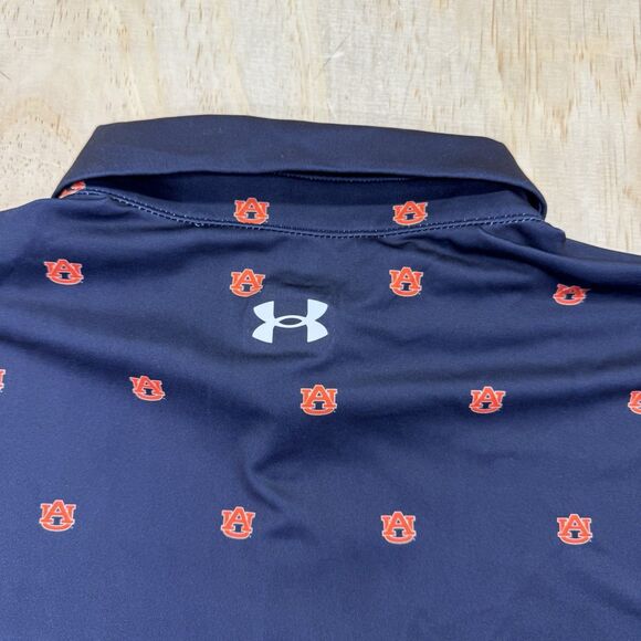 NEW Auburn Tigers Under Armour All Over Print Short Sleeve Polo Shirt XL - Picture 12 of 14